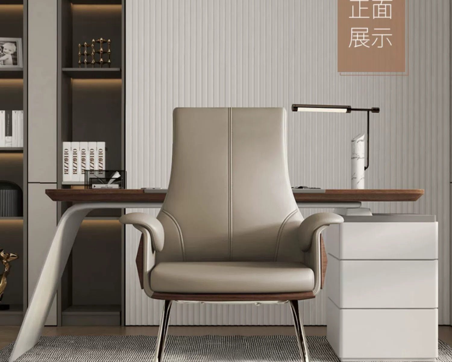 PINYI Simon High Back Office Chair without Wheels - Image 14