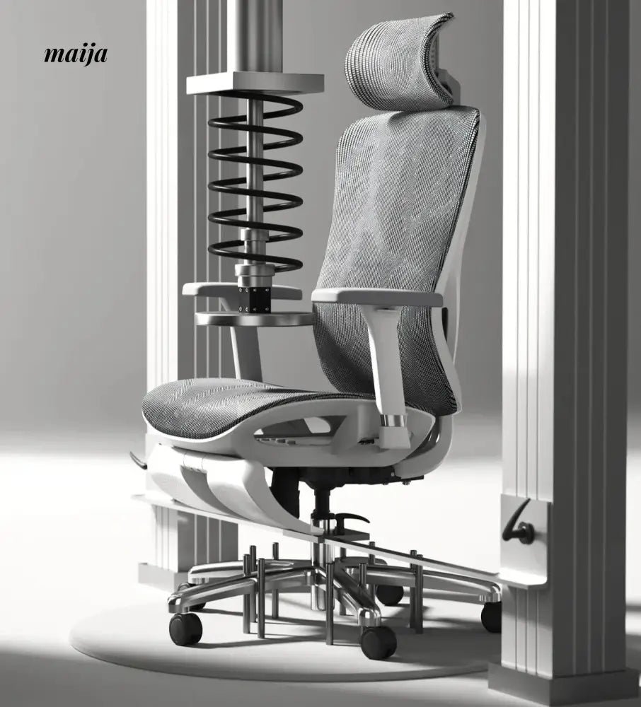 Black and White P7 Ergonomic Office Chair - Image 5