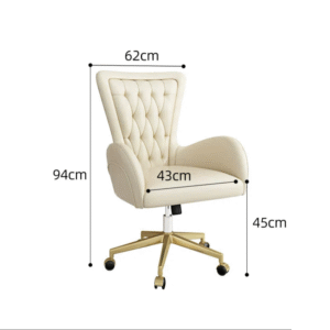 LATE AUTUMN Leather Office Desk Chair with High Back