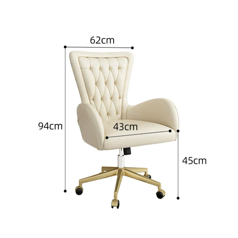 LATE AUTUMN Leather Office Desk Chair with High Back