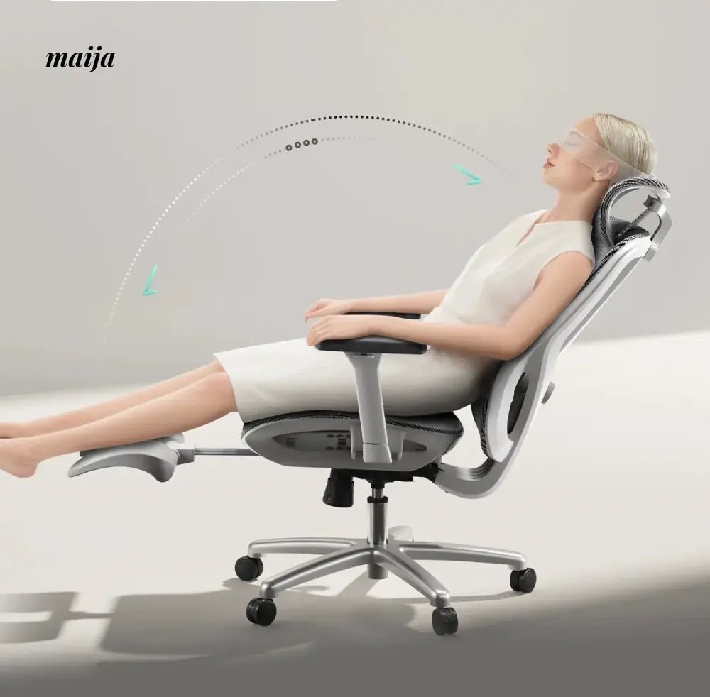 Black and White P7 Ergonomic Office Chair - Image 6