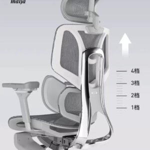Black and White Ergonomic Office Chair