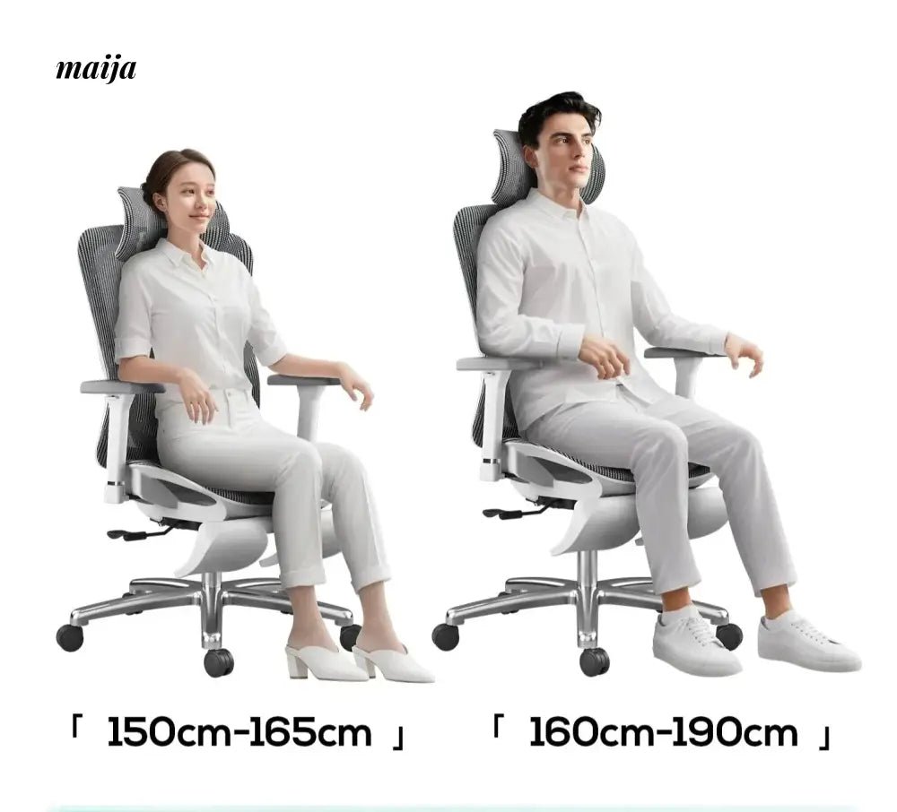 Black and White P7 Ergonomic Office Chair - Image 8