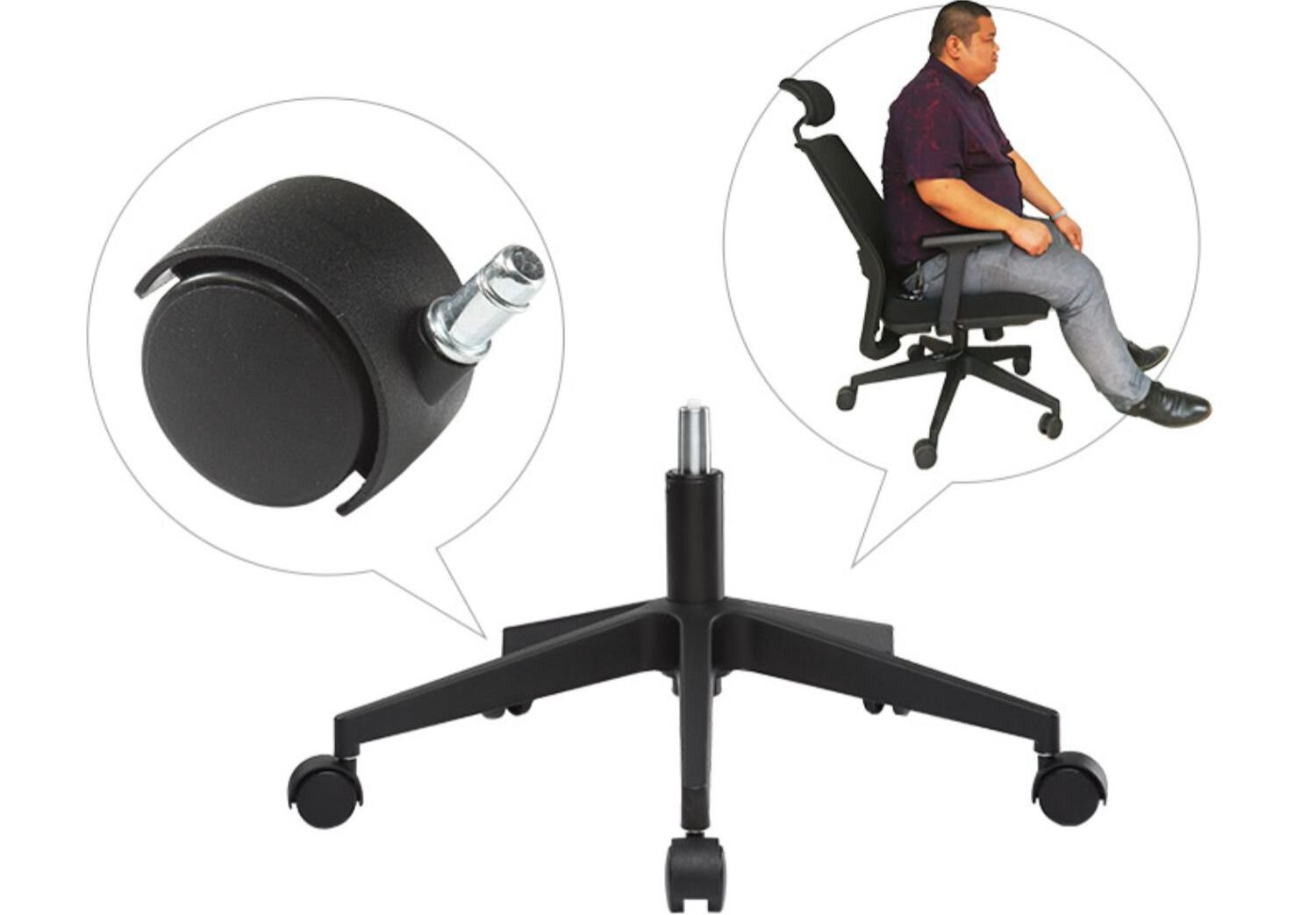MUTINI Jasper Ergonomic Adjustable Office Chair - Image 15