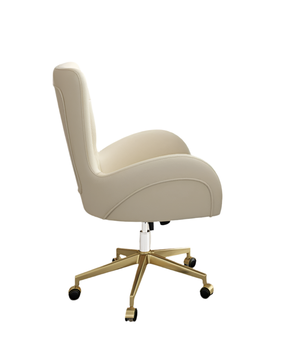 LATE AUTUMN Leather Office Desk Chair with High Back - Image 7