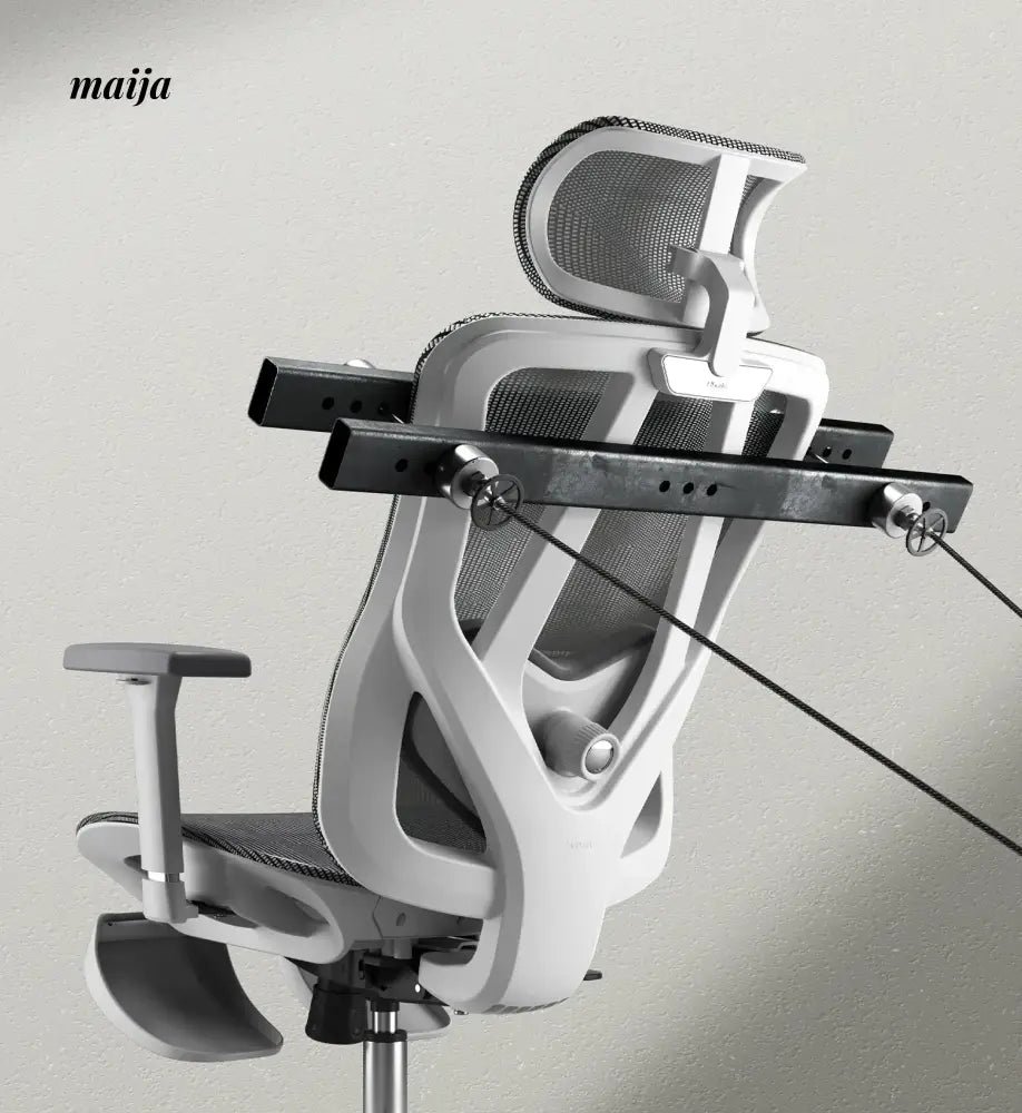 Black and White P7 Ergonomic Office Chair - Image 9