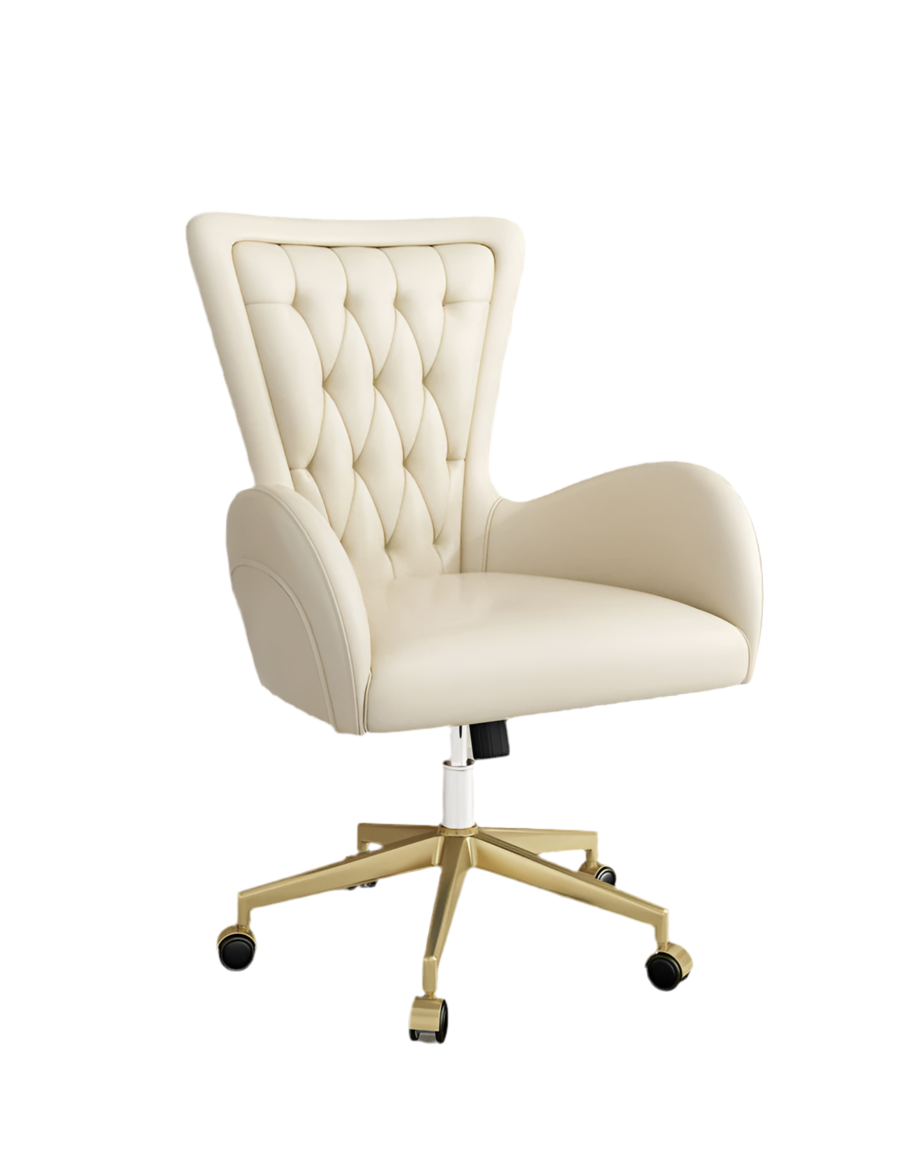 LATE AUTUMN Leather Office Desk Chair with High Back - Image 5