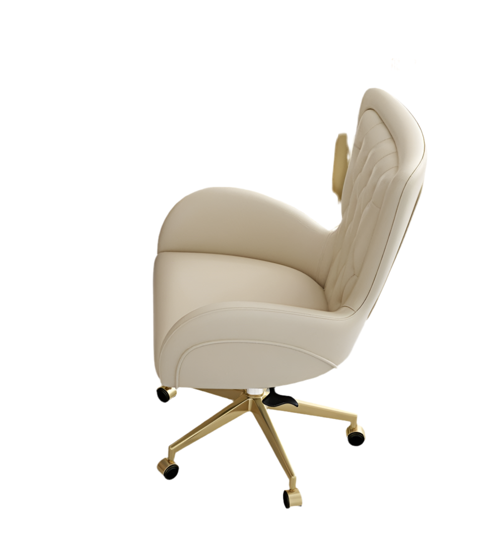 LATE AUTUMN Leather Office Desk Chair with High Back - Image 9