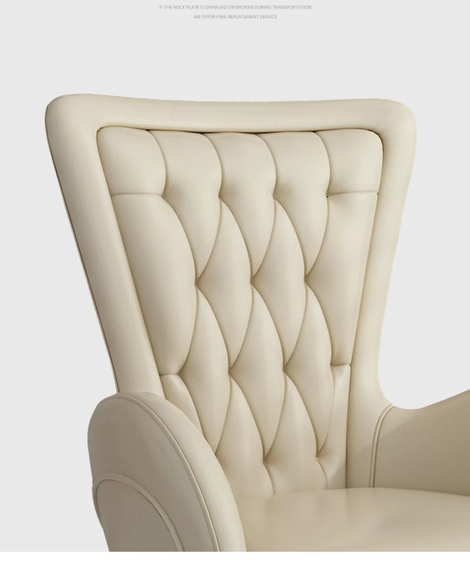 LATE AUTUMN Leather Office Desk Chair with High Back - Image 2