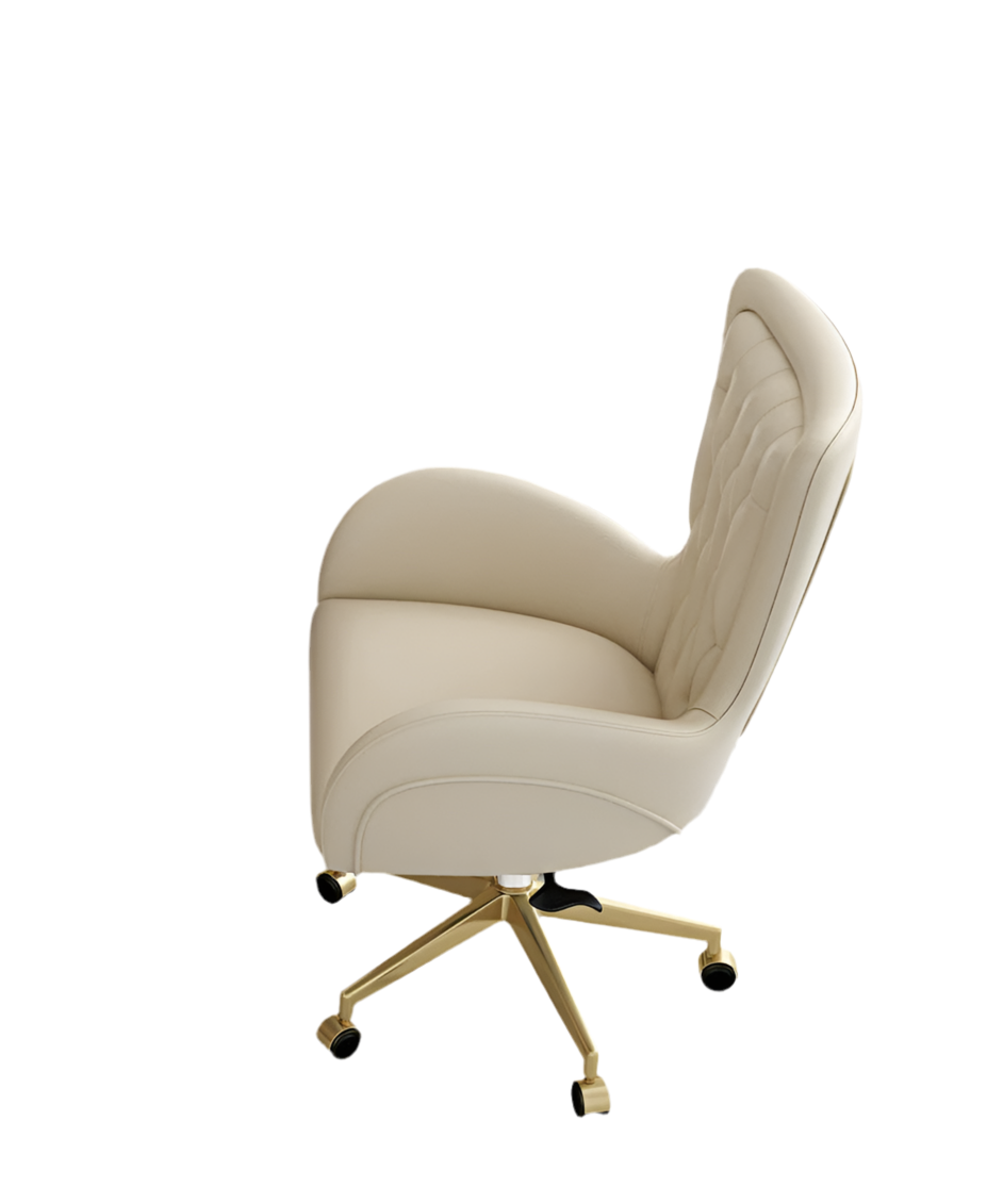 LATE AUTUMN Leather Office Desk Chair with High Back - Image 6