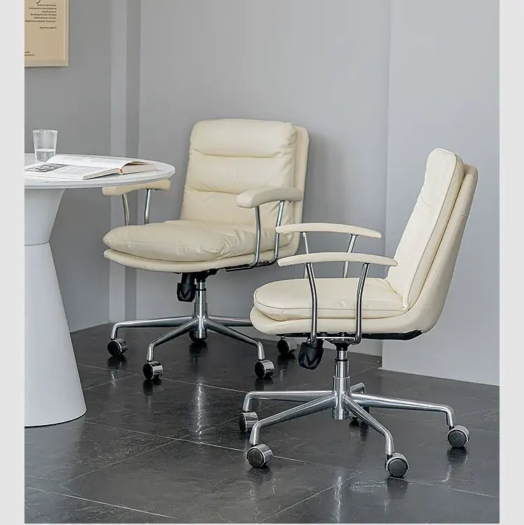 ABOUT WHITE Kaelson Ergonomic Creamy Office Chair