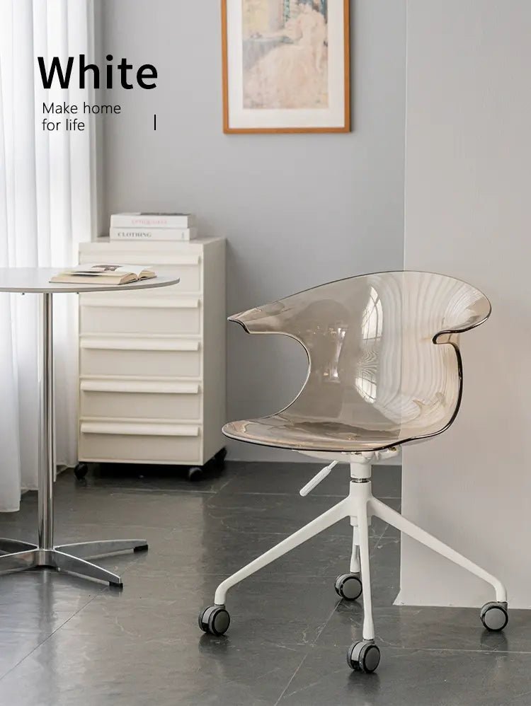 ABOUT WHITE Kiyoshi Elegant Adjustable Computer Chair
