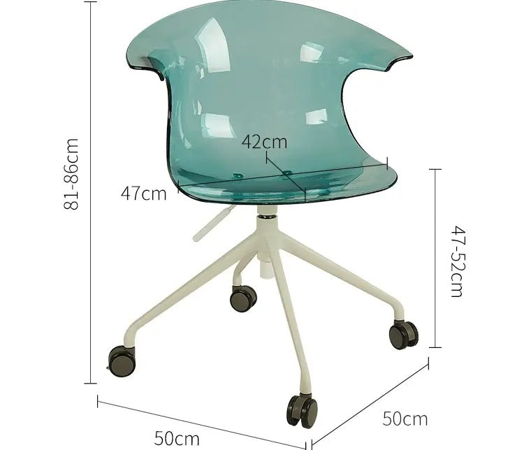 ABOUT WHITE Kiyoshi Elegant Adjustable Computer Chair - Image 2