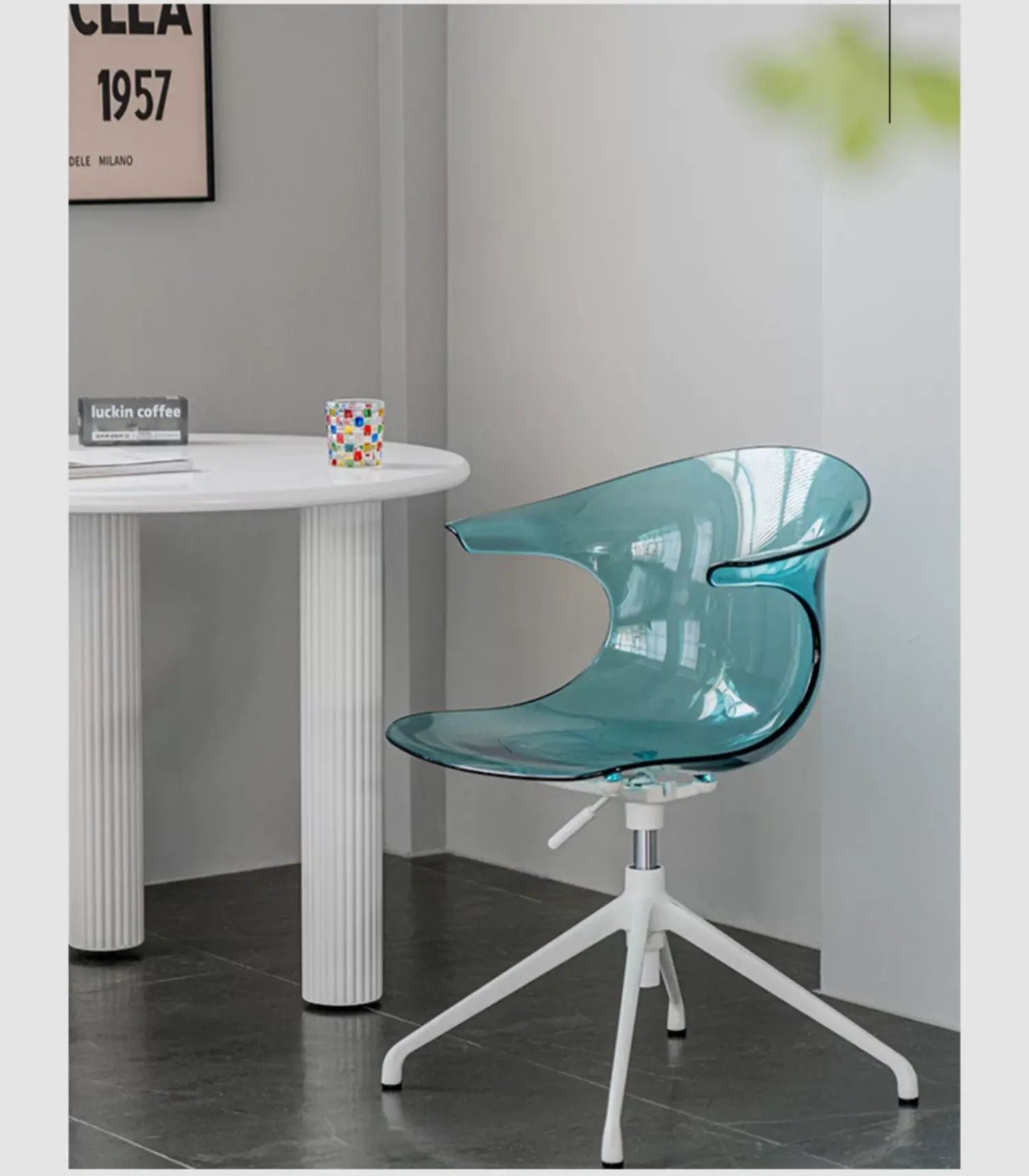 ABOUT WHITE Kiyoshi Elegant Adjustable Computer Chair - Image 10