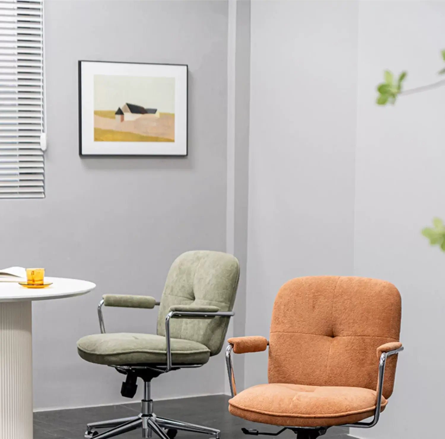 ABOUT WHITE Seville Elegant Modern Luxury Computer Chair - Image 3