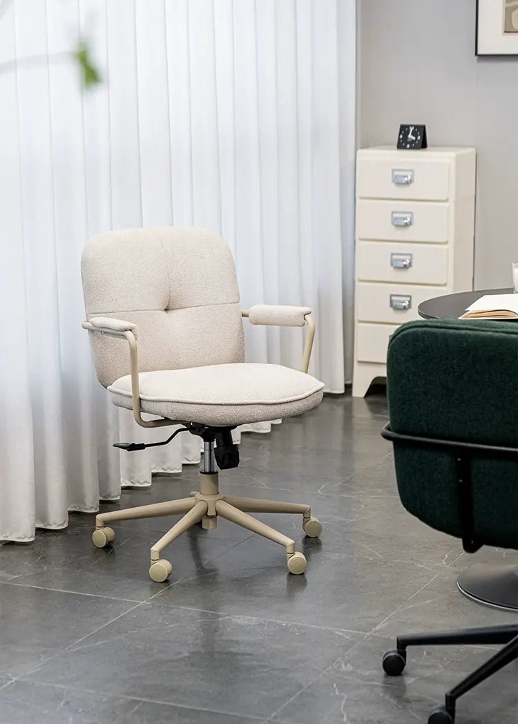 ABOUT WHITE Seville Elegant Modern Luxury Computer Chair - Image 6