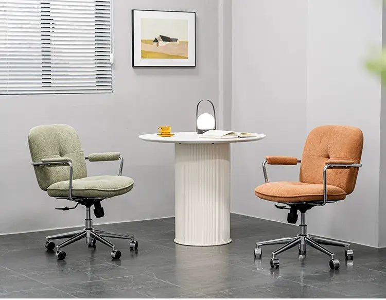 ABOUT WHITE Seville Elegant Modern Luxury Computer Chair - Image 7