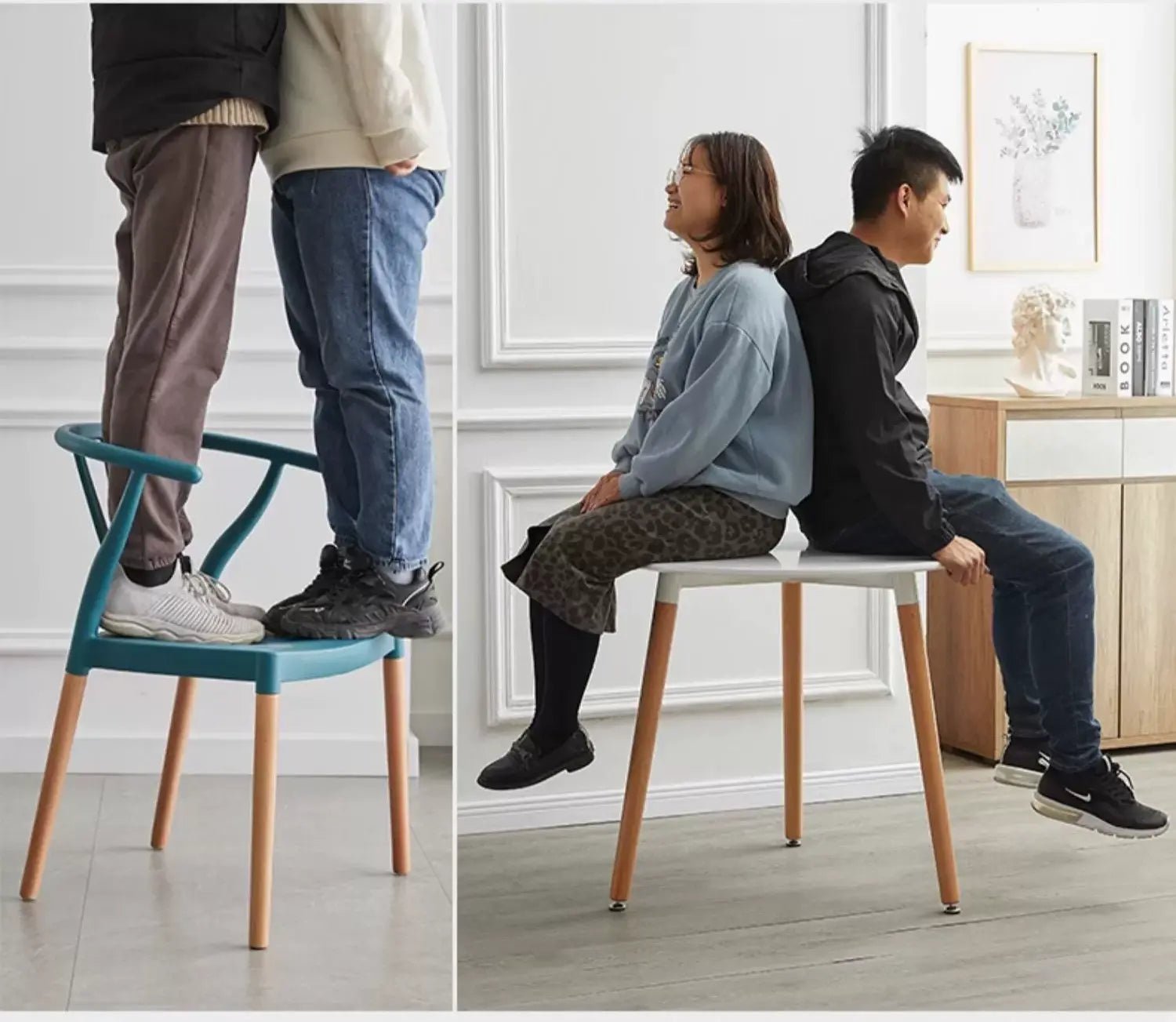 MEIYIJIA Tsurumi Sleek Design Plastic Back Office Chair - Image 3