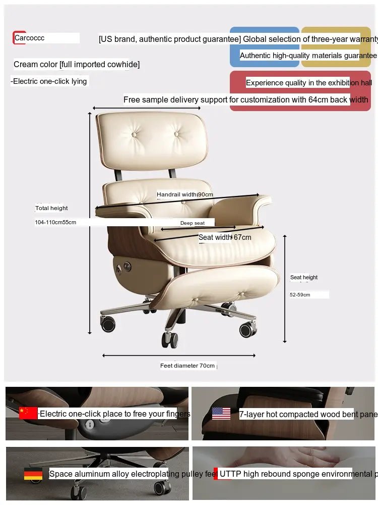 CAROCC Valtierra Ergonomic Seating Big Office Chair - Image 23