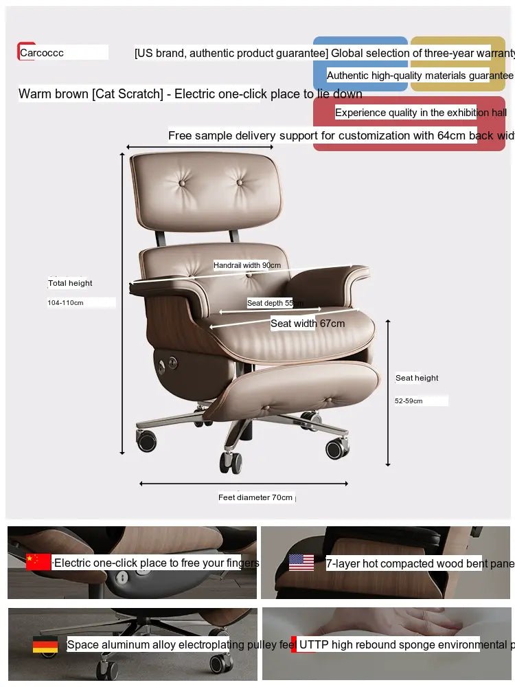 CAROCC Valtierra Ergonomic Seating Big Office Chair - Image 26