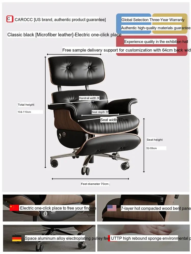 CAROCC Valtierra Ergonomic Seating Big Office Chair - Image 10