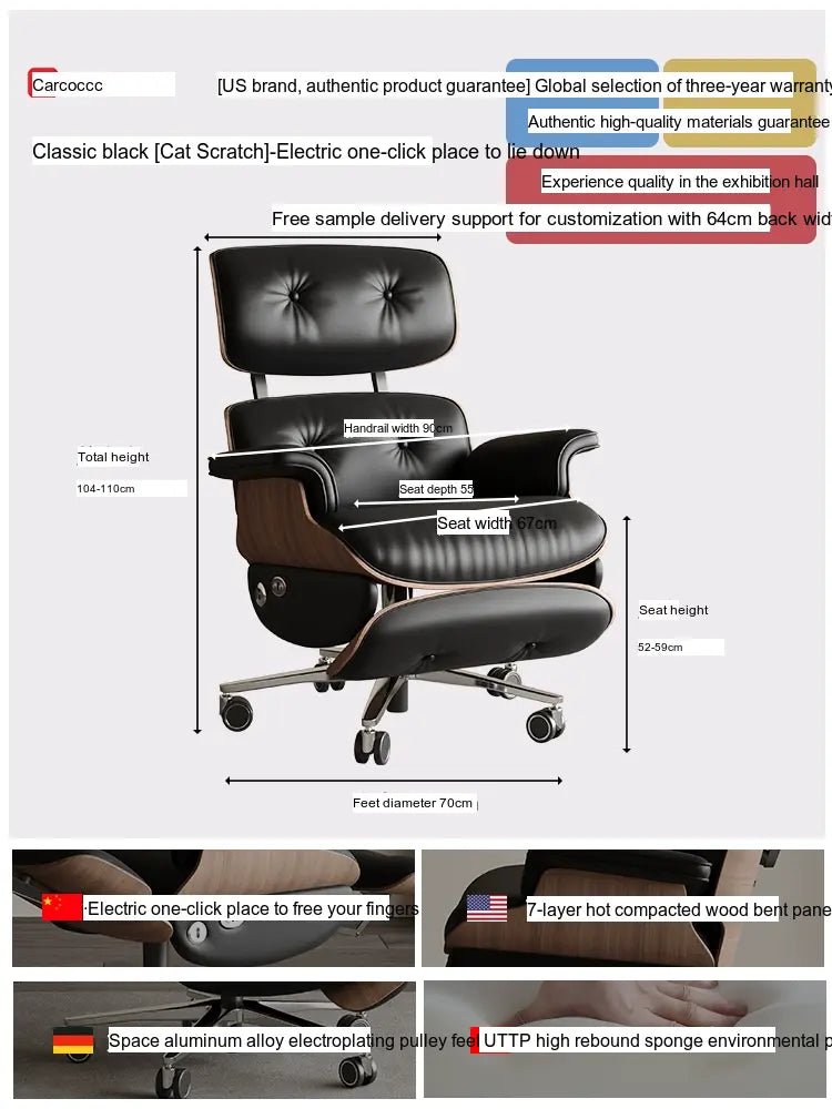 CAROCC Valtierra Ergonomic Seating Big Office Chair - Image 12